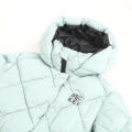 Girl's puffy quilting reflective winter jacket